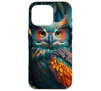 Carcasa para iPhone 16 Pro Night Horned Owl Nocturnal Spotted Owls Hoot Barn Bird