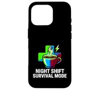 Carcasa para iPhone 16 Pro Night Shift Survival Mode Nurse Medical Coffee