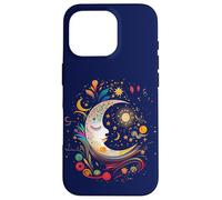 Carcasa para iPhone 16 Pro Night Sky Moon Lunar Stars Sun Love Galaxy