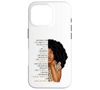 Carcasa para iPhone 16 Pro Niños Black Pride Girls Soy Black Girl Magic Cheetah Leopard