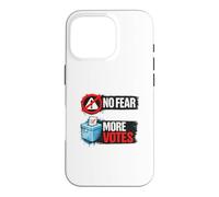 Carcasa para iPhone 16 Pro No Miedo Más Votos Democracia Diseño de Votación