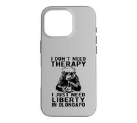 Carcasa para iPhone 16 Pro No Necesito Terapia, Solo Necesito Libertad en Olongapo Design