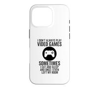 Carcasa para iPhone 16 Pro No Siempre Juego Videojuegos Funny Gamer Boys productns
