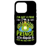 Carcasa para iPhone 16 Pro No Soy una Rana, Soy un príncipe Disfrazado Bésame y descúbrelo