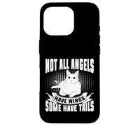 Carcasa para iPhone 16 Pro No Todos los ángeles Tienen alas Algunos Tienen Colas Gato Abuela