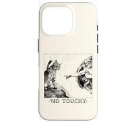 Carcasa para iPhone 16 Pro No Touchy Funny Cat Miguel Ángel Creación de Adán