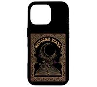Carcasa para iPhone 16 Pro Nocturnal Reader Dark Academia Estética Amante de los Libros Luna
