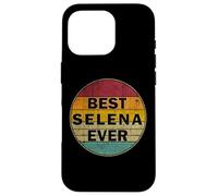 Carcasa para iPhone 16 Pro Nombre Personalizado Selena I Love Selena Retro Vintage Style