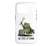 Carcasa para iPhone 16 Pro Nos levantamos al Amanecer Temporada Espeluznante Rana Meme Zombie Halloween