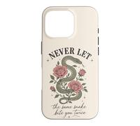 Carcasa para iPhone 16 Pro Nunca Dejes Que la Misma Serpiente te muerda Dos Veces Serpent Rose