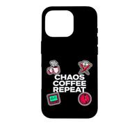 Carcasa para iPhone 16 Pro Nurse Life Chaos Coffee Repeat ER Medical