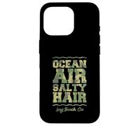 Carcasa para iPhone 16 Pro Ocean Air Salty Hair Long Beach California Tropical