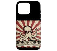 Carcasa para iPhone 16 Pro Octopus DJ - Auriculares para Tocadiscos con música Retro