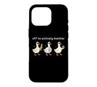 Carcasa para iPhone 16 Pro Off to Actively Monitor Teacher Testing Day Funny Goose