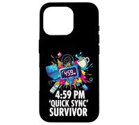 Carcasa para iPhone 16 Pro Office Worker 4:59 PM Quick Sync Survivor Meme