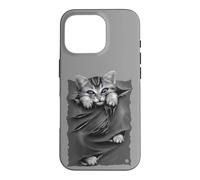 Carcasa para iPhone 16 Pro Oficial Spiral Bright Eyes Kitten Gothic Fantasy