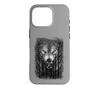 Carcasa para iPhone 16 Pro Oficial Spiral Forest Wolf Gothic Fantasy
