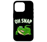 Carcasa para iPhone 16 Pro ¡Oh Snap! Divertido Cocodrilo Reptil Florida Humor