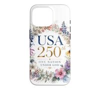 Carcasa para iPhone 16 Pro One Nation Under God - Faith Watercolor Women's American 250