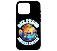 Carcasa para iPhone 16 Pro One Proud Mother Puffer Fish LGBTQ Rainbow Pride Flag