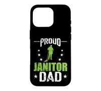 Carcasa para iPhone 16 Pro Orgulloso Conserje papá Limpiador custodio