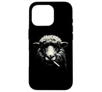 Carcasa para iPhone 16 Pro Ovejas Fumadoras Humor Oscuro Ovejas Negras