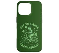 Carcasa para iPhone 16 Pro para causar travesuras egipcias MAU Cat St Patricks Day