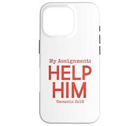 Carcasa para iPhone 16 Pro Parejas cristianas emparejadas la Llevan y lo ayudan Génesis 2