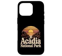 Carcasa para iPhone 16 Pro Parque Nacional Acadia Vintage Montaña Puesta De Senderismo Main
