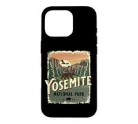 Carcasa para iPhone 16 Pro Parque Nacional Yosemite California USA Vintage Travel Design