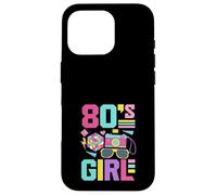 Carcasa para iPhone 16 Pro Patín Retro Boombox de Regreso a los 80 para niña de los 80