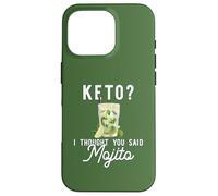 Carcasa para iPhone 16 Pro Pensé Que dijiste Que Mojito Divertido Bebiendo Meme en la Parte Posterior