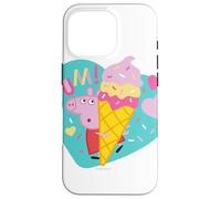 Carcasa para iPhone 16 Pro Peppa Pig Yum Ice Cream