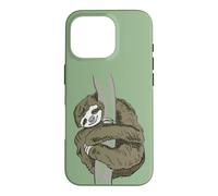Carcasa para iPhone 16 Pro Perezoso Abrazando Relajado Dormir Adolescente Cansado Perezoso Lento