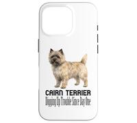 Carcasa para iPhone 16 Pro Perro Cairn Terrier desenterrando Problemas Desde el Primer día Mascota
