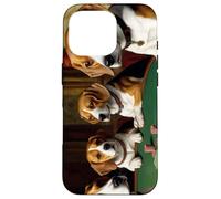 Carcasa para iPhone 16 Pro Perros Jugando Al Poker Beagles Perro Beagle Juego De Cartas