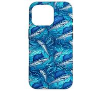 Carcasa para iPhone 16 Pro Pez Vela Azul Marlin Pesca Big Game Fisherman Fish Pattern