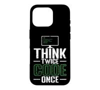 Carcasa para iPhone 16 Pro Piensa Dos Veces código una Vez