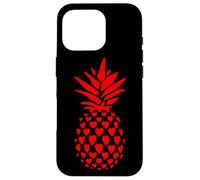Carcasa para iPhone 16 Pro Pineapple Red Hearts Funny Valentines Women Men Adult