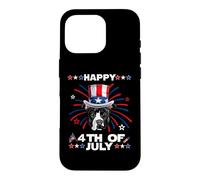 Carcasa para iPhone 16 Pro Pit Bull Dog Patriotic American 4th of July Dogs Lovers
