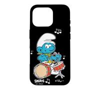 Carcasa para iPhone 16 Pro Pitufos Armonía Musical Genio Dibujos Animados 80s 90s Retro Clásico