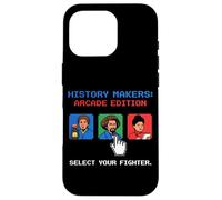 Carcasa para iPhone 16 Pro Pixel Art de 8 bits para Jugadores Retro de History Makers Arcade Edition