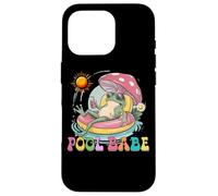 Carcasa para iPhone 16 Pro Pool Babe Lindo Rana Seta Retro Verano Vibes