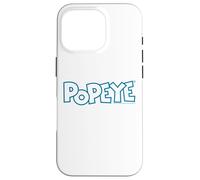 Carcasa para iPhone 16 Pro Popeye The Sailor Man - Cómic Retro con Logotipo de Texto Moderno