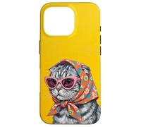 Carcasa para iPhone 16 Pro Portada de Revista Scottish Fold Fashion Cats Lover
