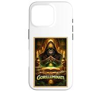 Carcasa para iPhone 16 Pro Póster artístico Gorilla Funny Ape Animal Secret Parody Society