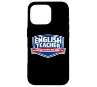 Carcasa para iPhone 16 Pro Profesor de inglés Porque los Profesores de matemáticas Necesitan héroes Demasiado Divertidos