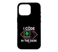 Carcasa para iPhone 16 Pro Programmer I Code In The Dark Retro Hacker Skull