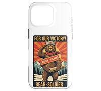 Carcasa para iPhone 16 Pro Propaganda Vintage de Wojtek Bear Soldier