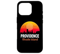 Carcasa para iPhone 16 Pro Providence Rhode Island Vintage Retro Sunset City State USA